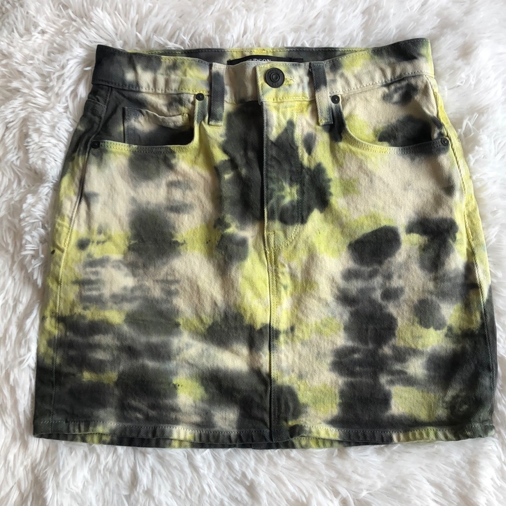 Hudson Denim Tie-Dye Skirt
